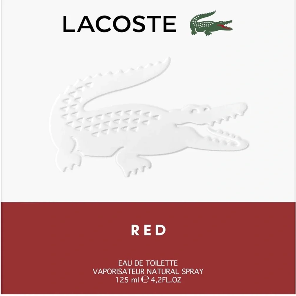Lacoste red Eau de toilette vaporisateur natural spray 125 ml e 4.2fl.oz